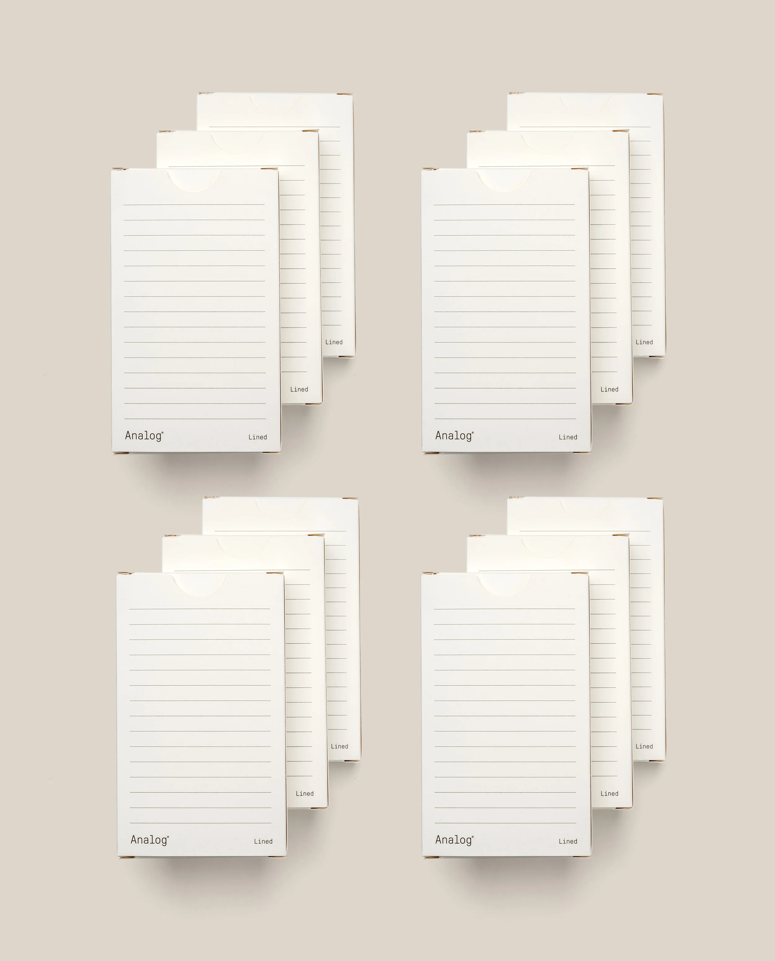 Lined Cards (12-Pack)
