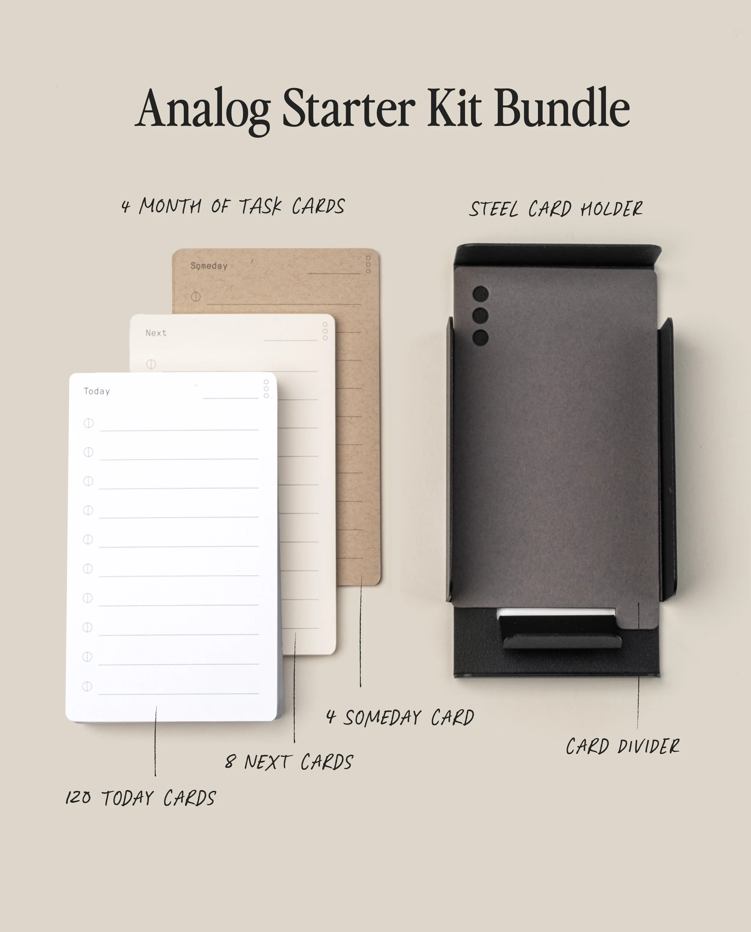 Starter Kit + 3 Refills (Black Steel)