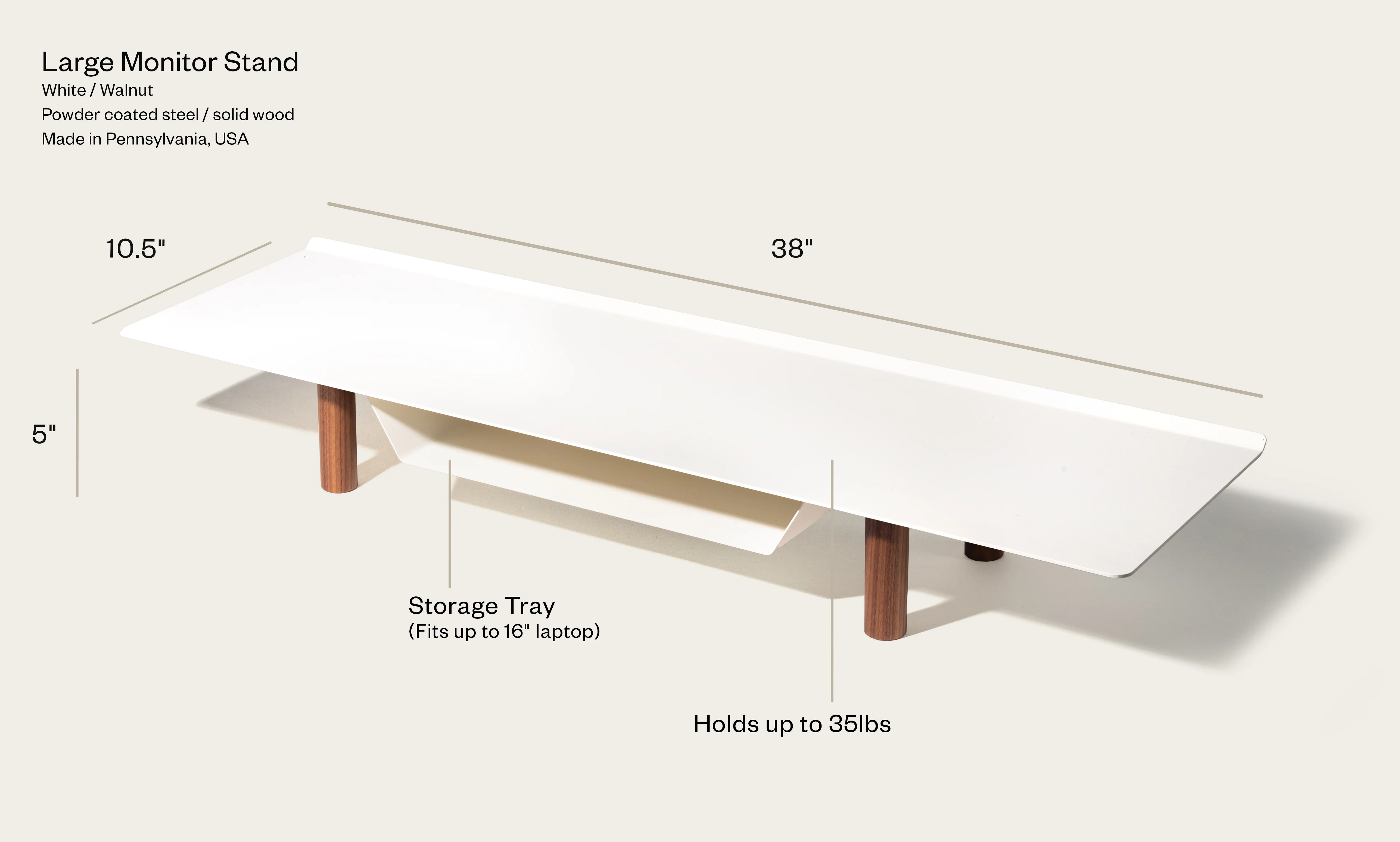 Gather Productivity Kit (White/Walnut)