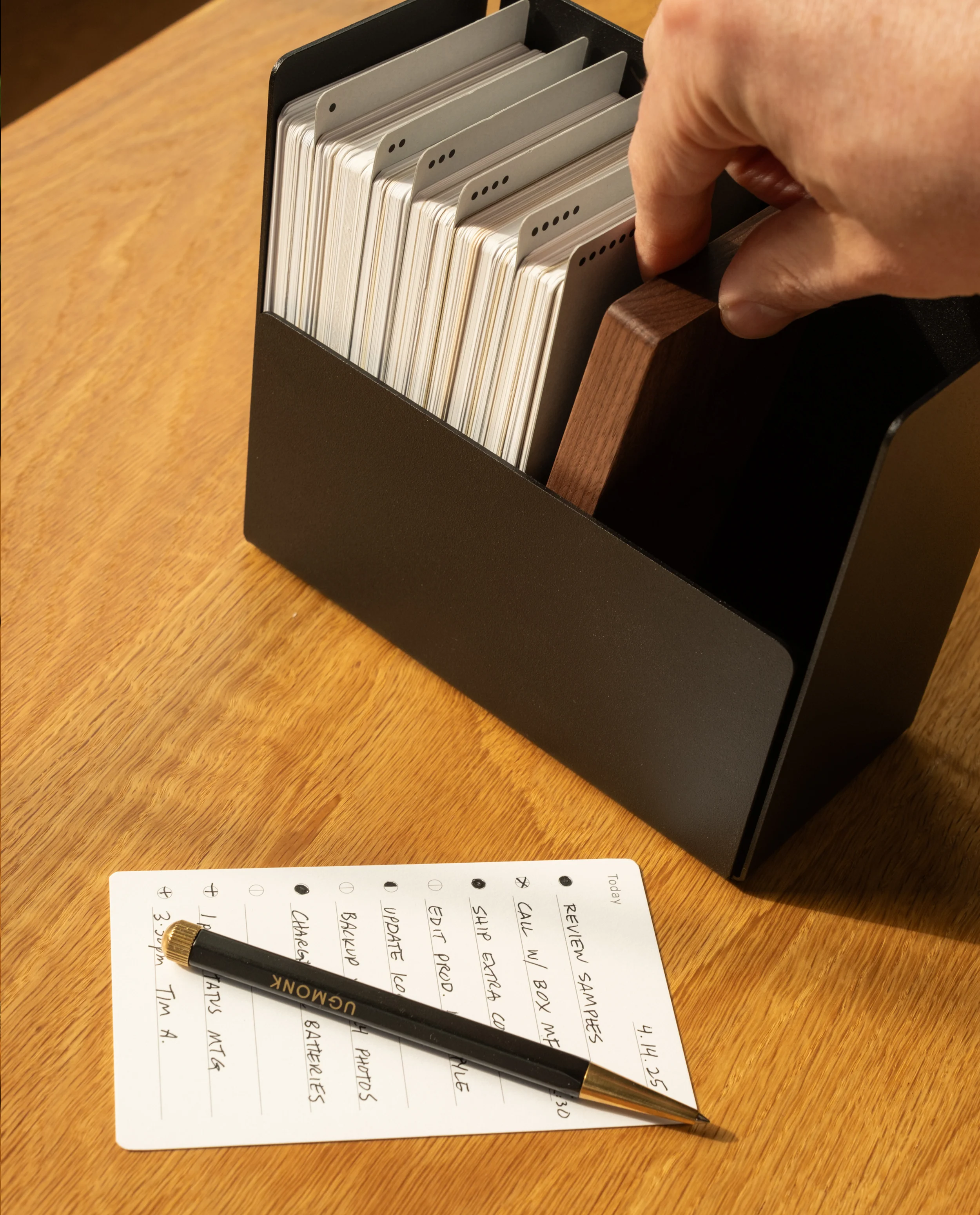 Analog Archive Box (Black Steel / Walnut Wood)