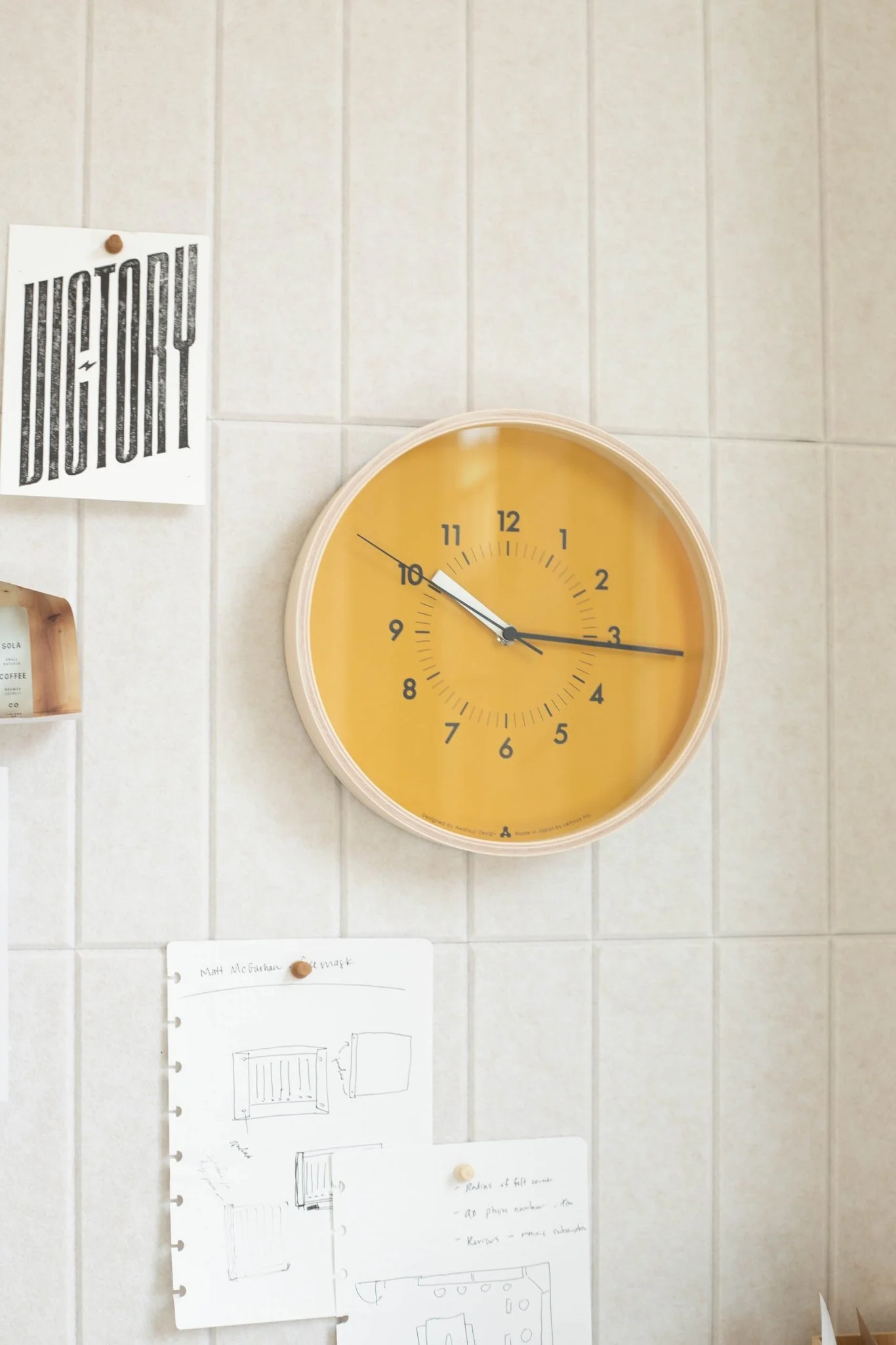 Lemnos SOSO Clock (Orange)