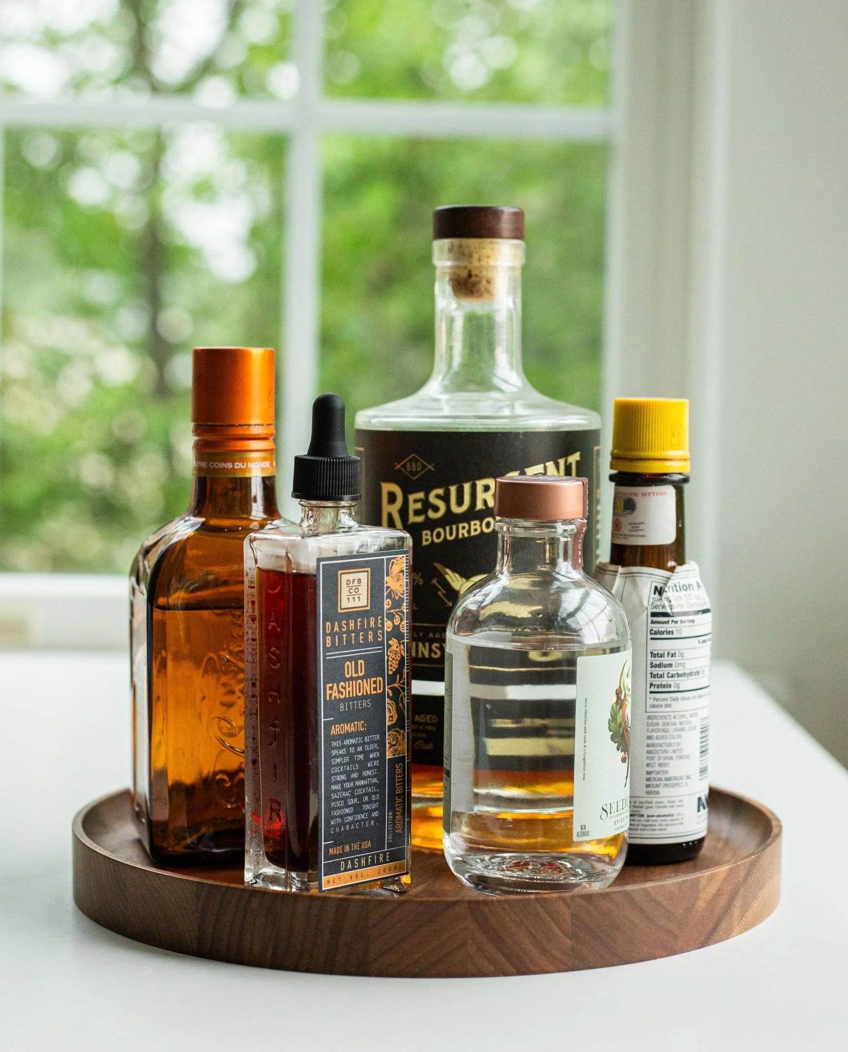 Round Valet Tray (Walnut - Large)