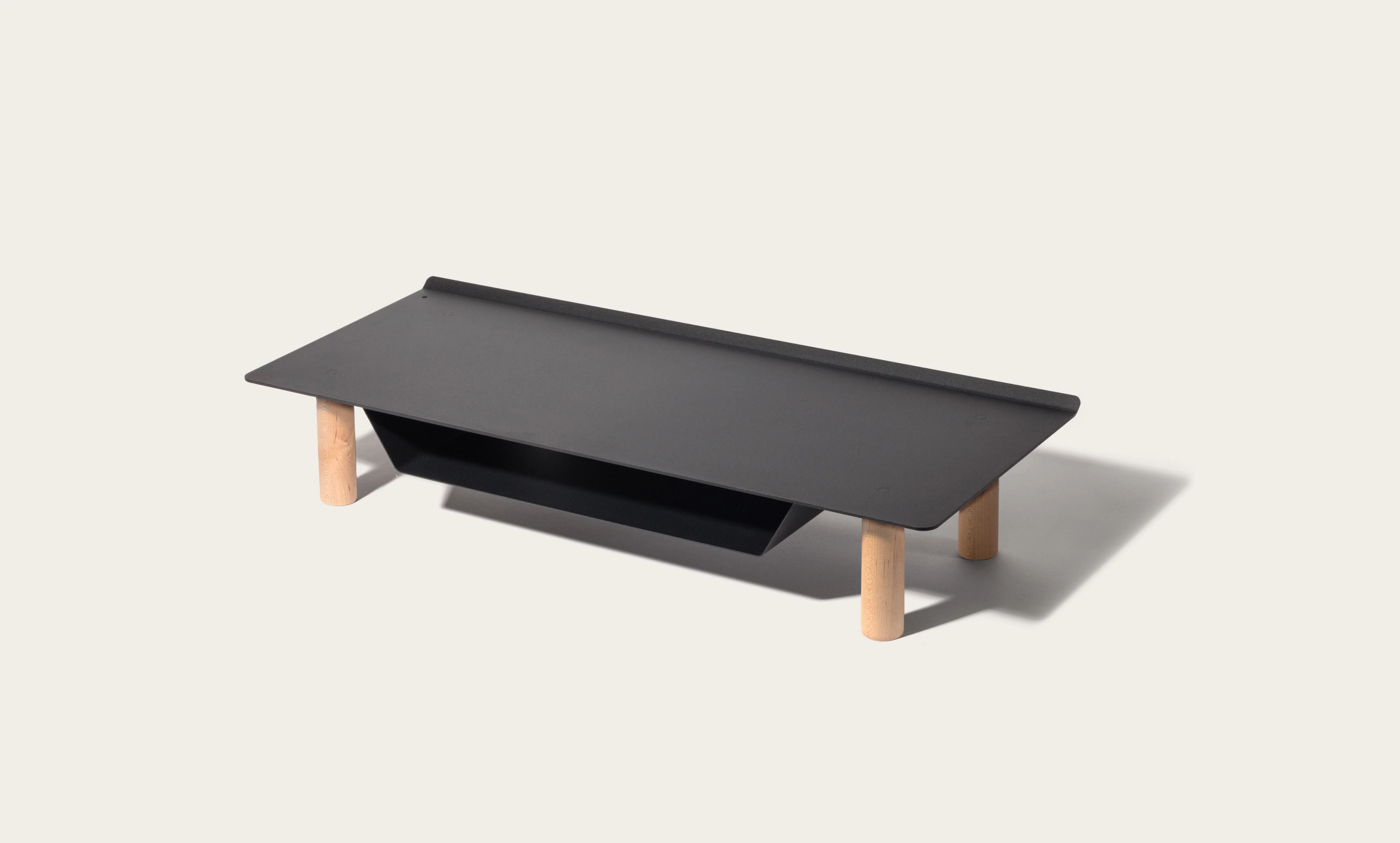 Gather Small Monitor Stand (Black/Maple)