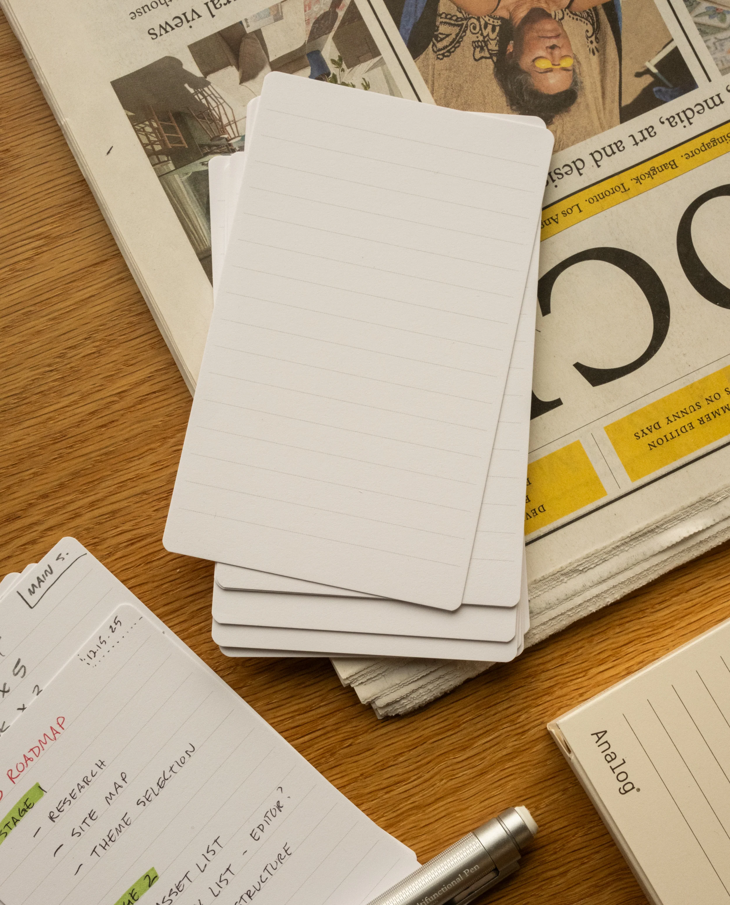 Analog - Lined Cards (3-Pack)