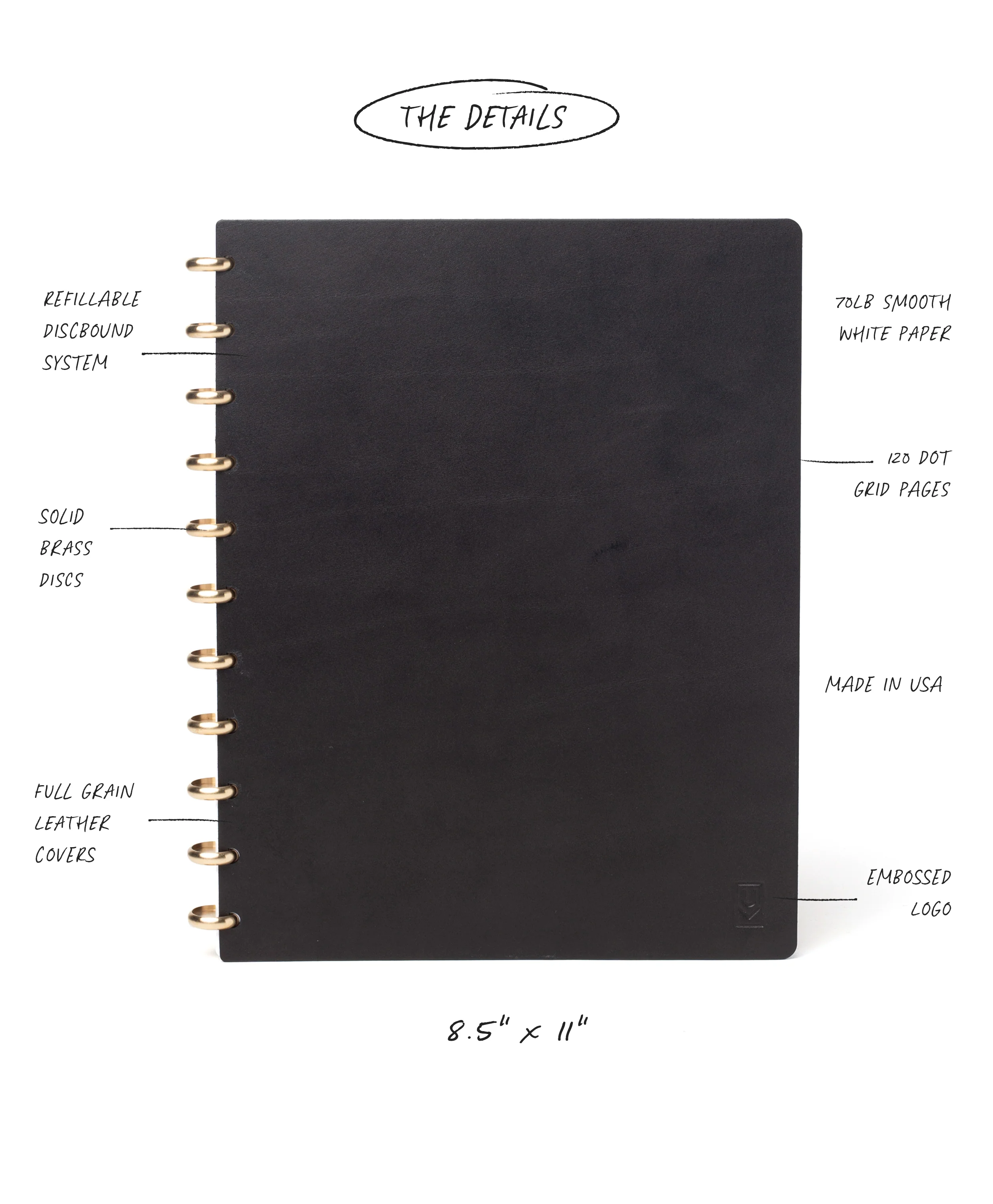 Discbound Heirloom Journal (Large 8.5