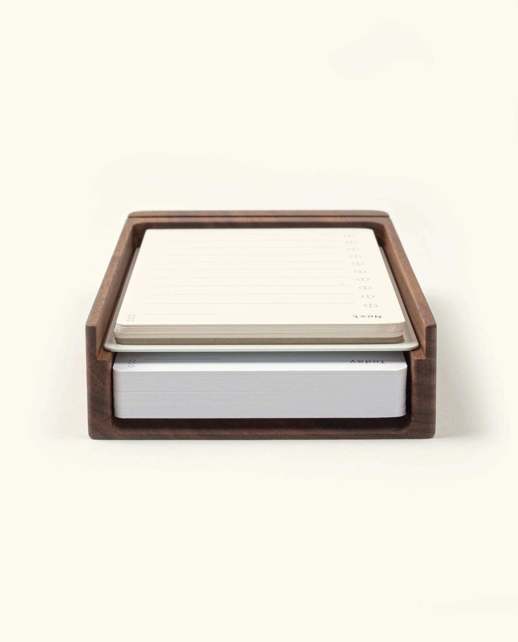 Analog Premium Wood Card Holder (Walnut)