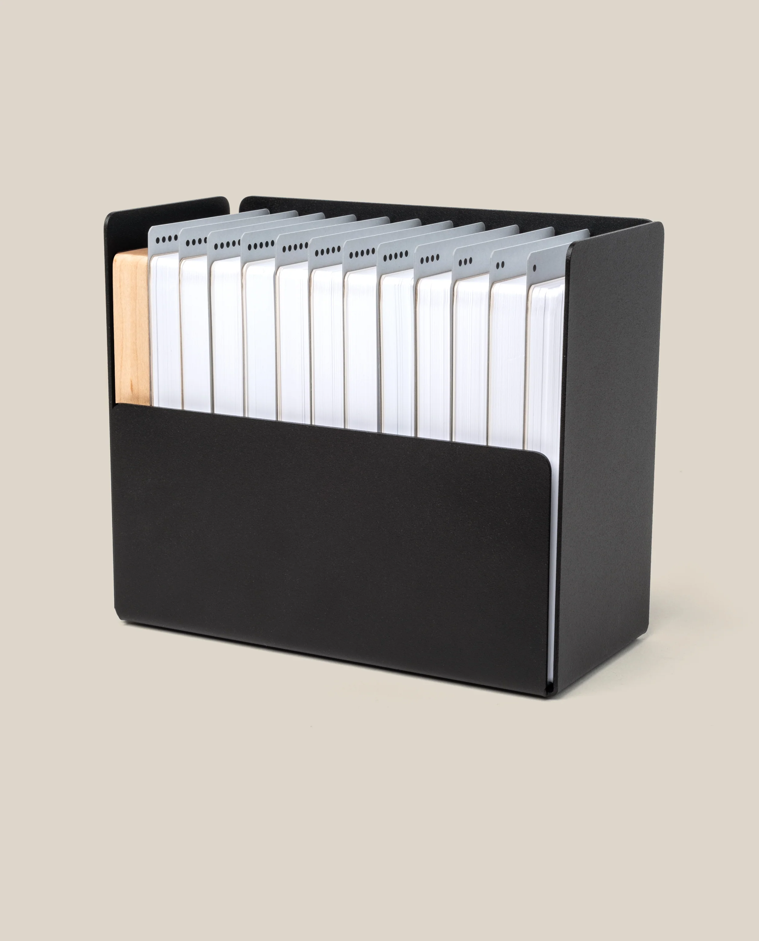 Archive Box (Black Steel / Maple Wood)