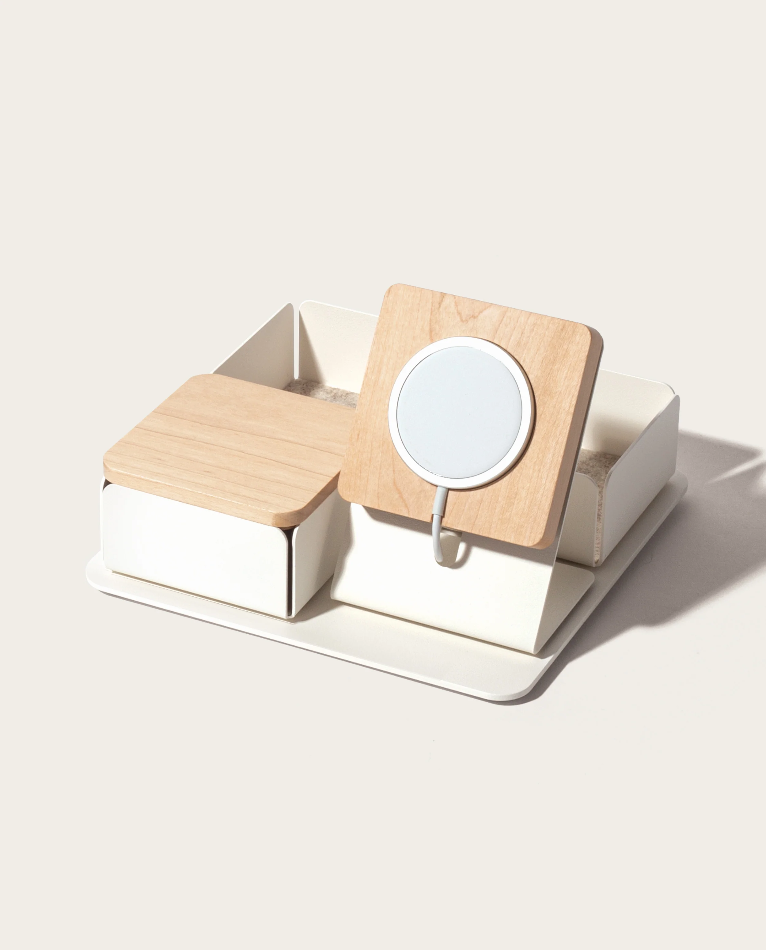 Gather 2x2 Premium Organizer Set (White/Maple)