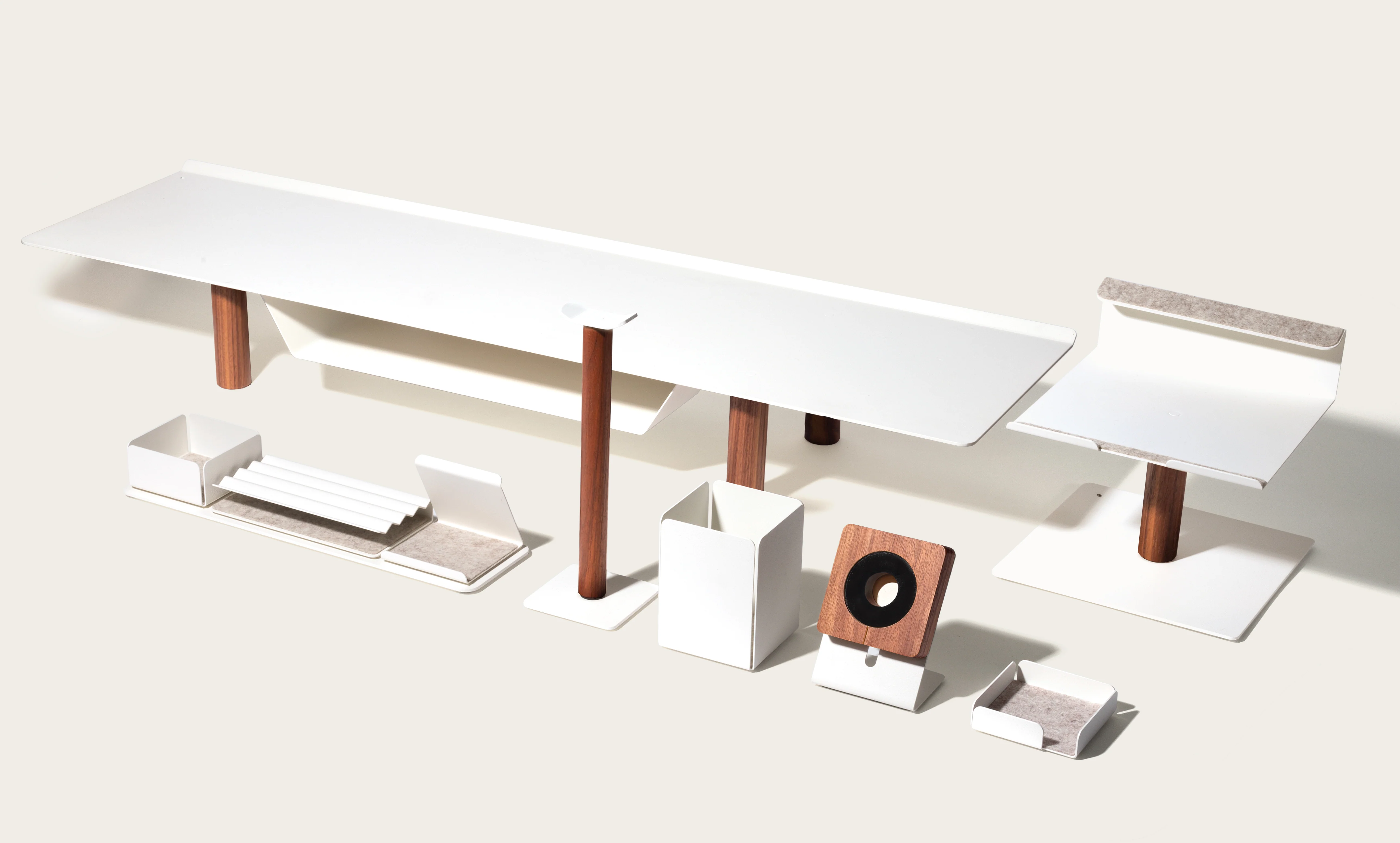 The Complete Gather Collection (White/Walnut)