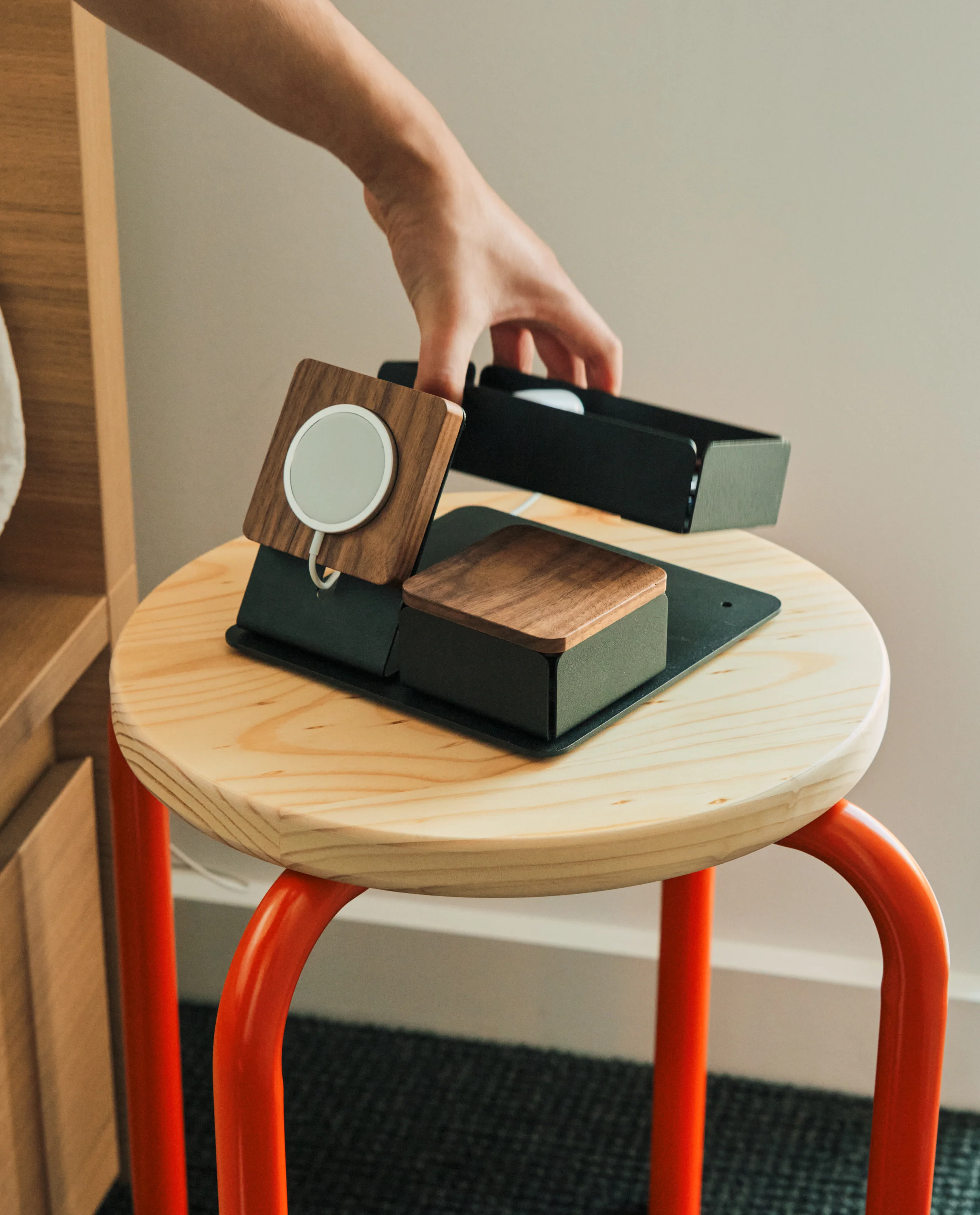 Gather 2x2 Premium Organizer Set (Black/Walnut)