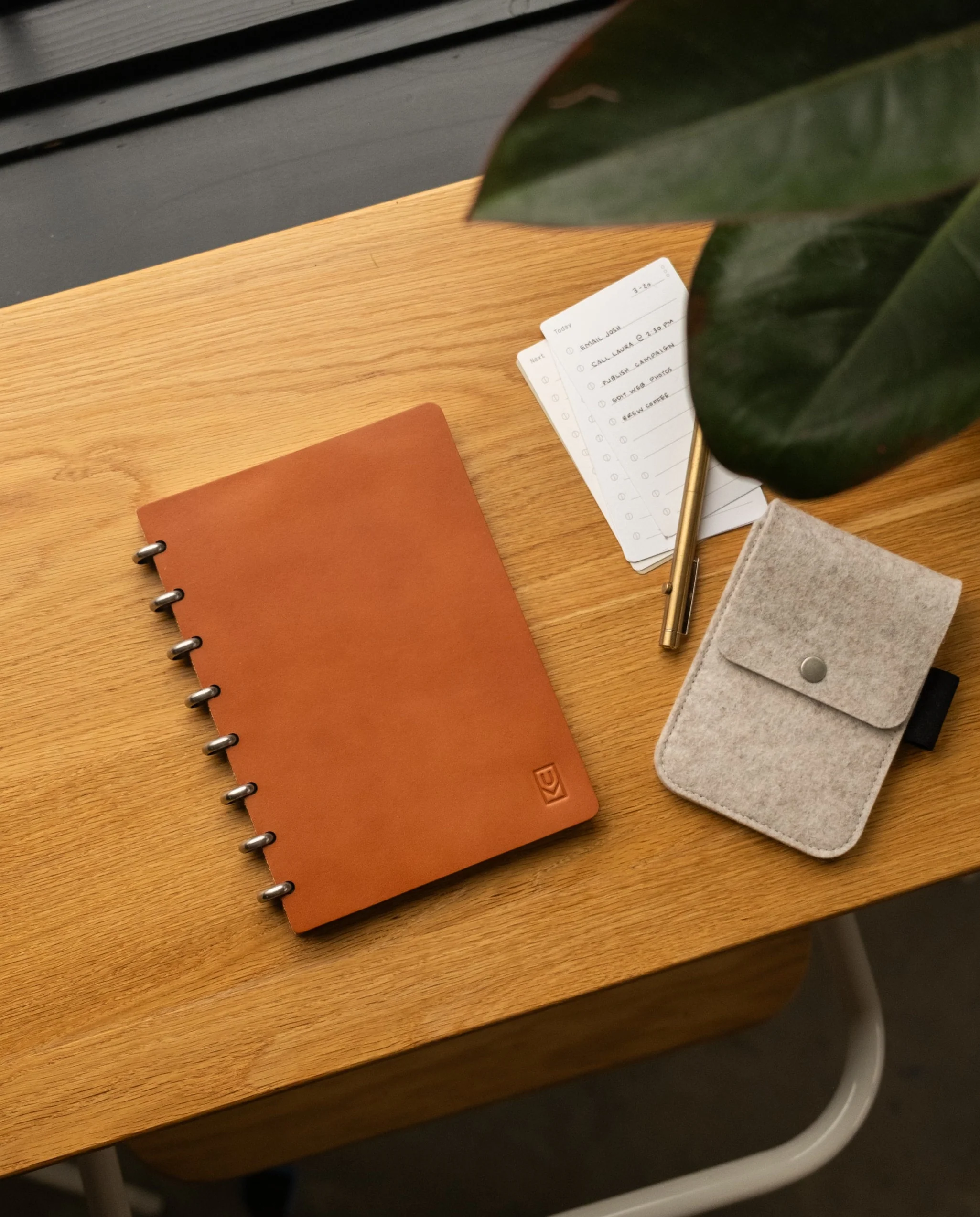 Discbound Heirloom Journal Bundle (Tan Leather - Standard 6