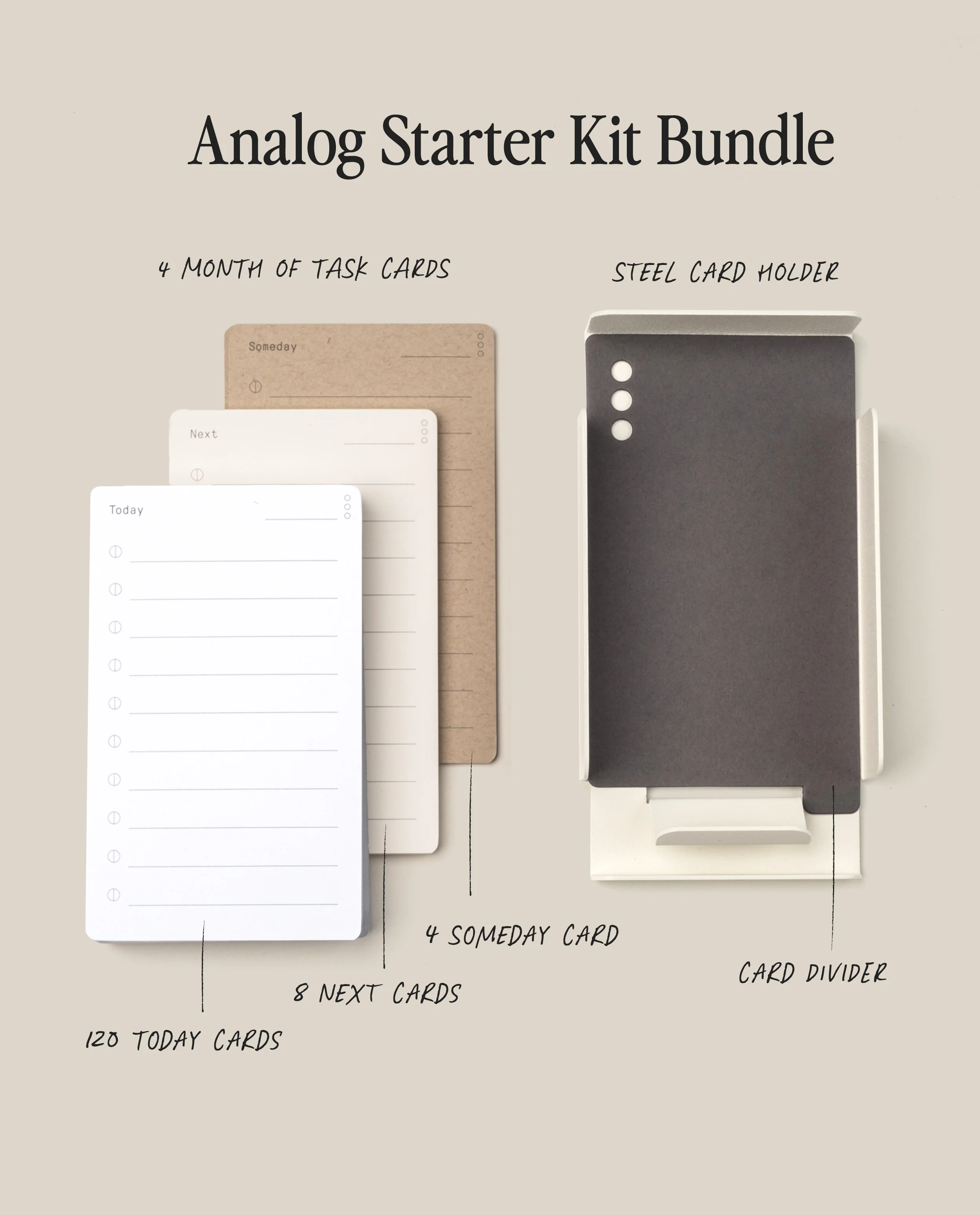 Starter Kit + 3 Refills (White Steel)