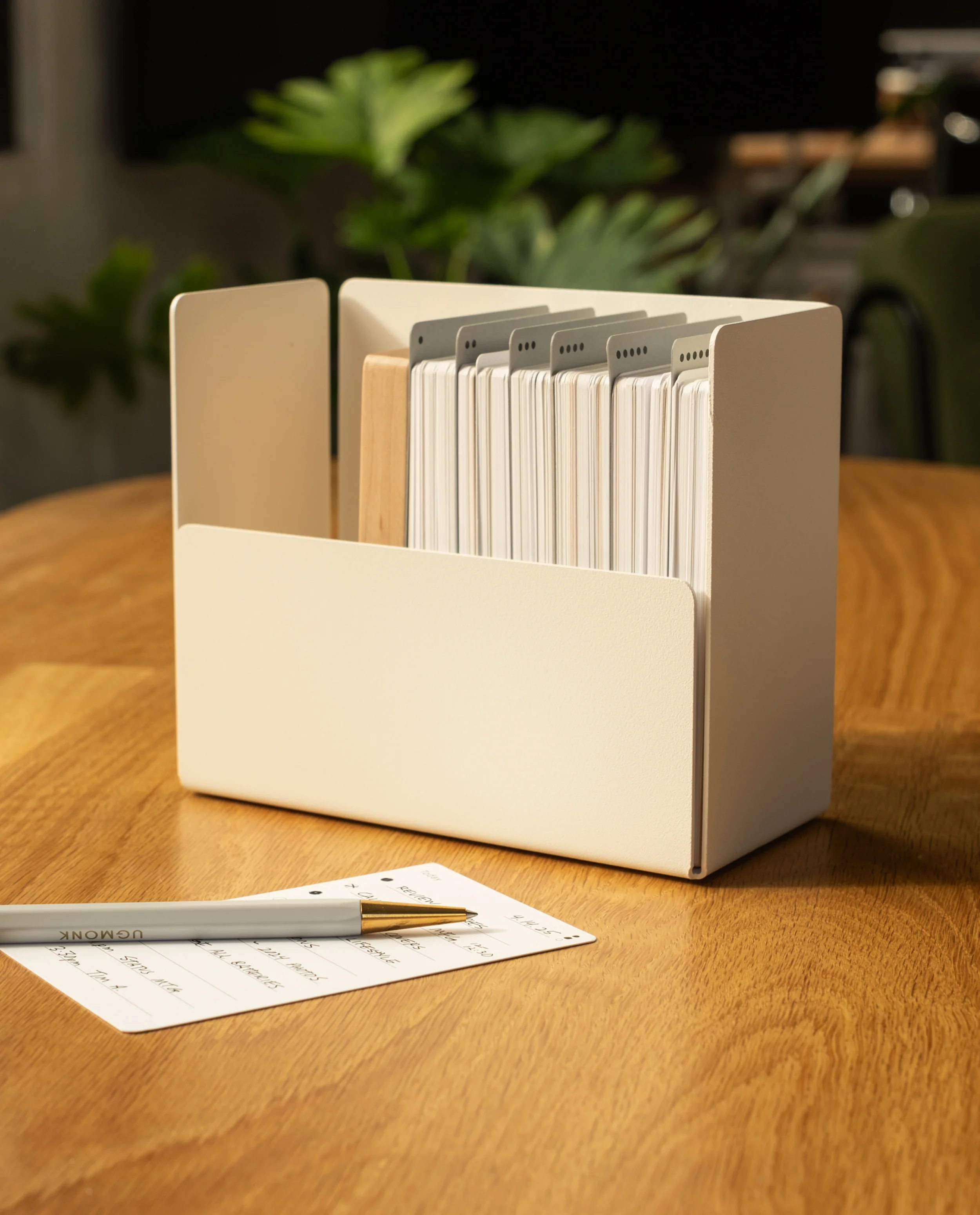 Analog Archive Box (White Steel / Maple Wood)