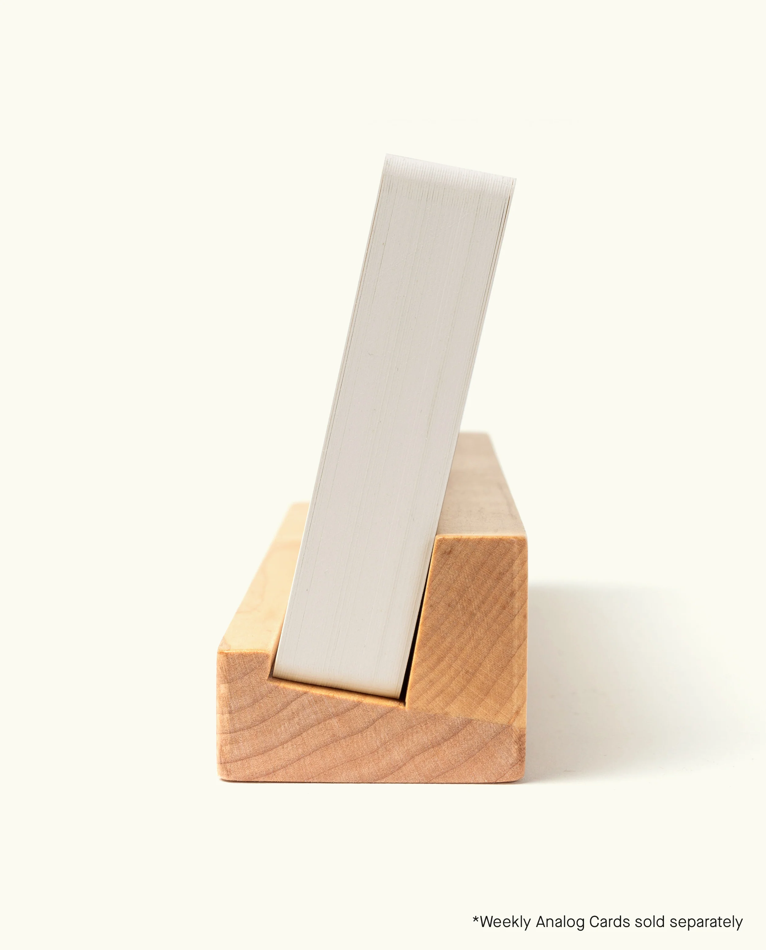 Analog Weekly Card Holder (Maple)