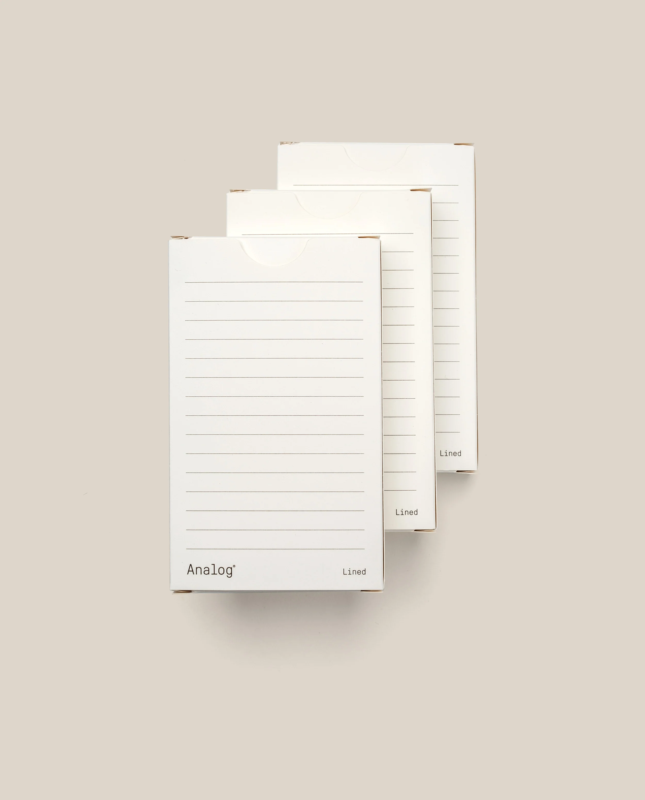 Analog - Lined Cards (3-Pack)