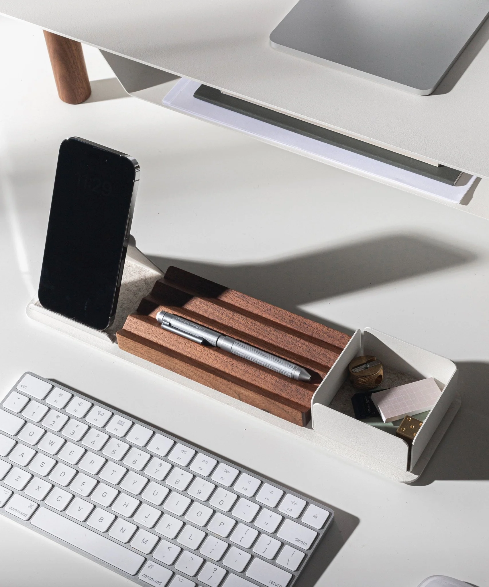 Wood Zigzag Tray (2x1 - Walnut)