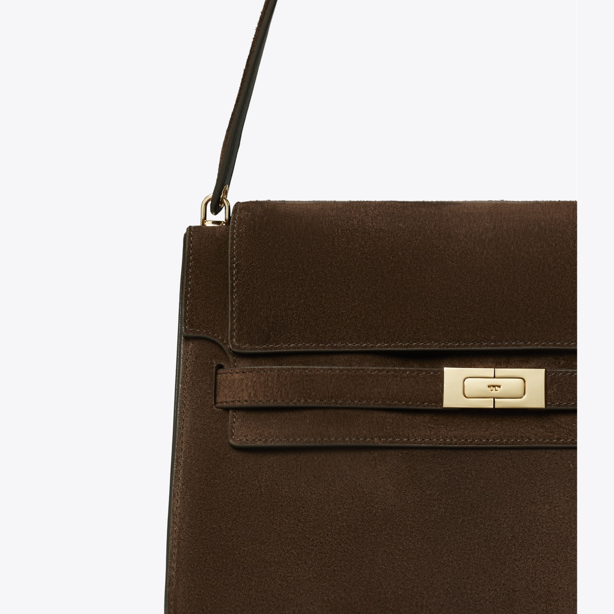 Large Lee Radziwill Suede Shoulder Bag