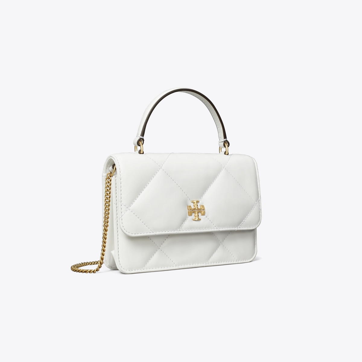 Mini Kira Diamond Quilt Top-Handle Crossbody