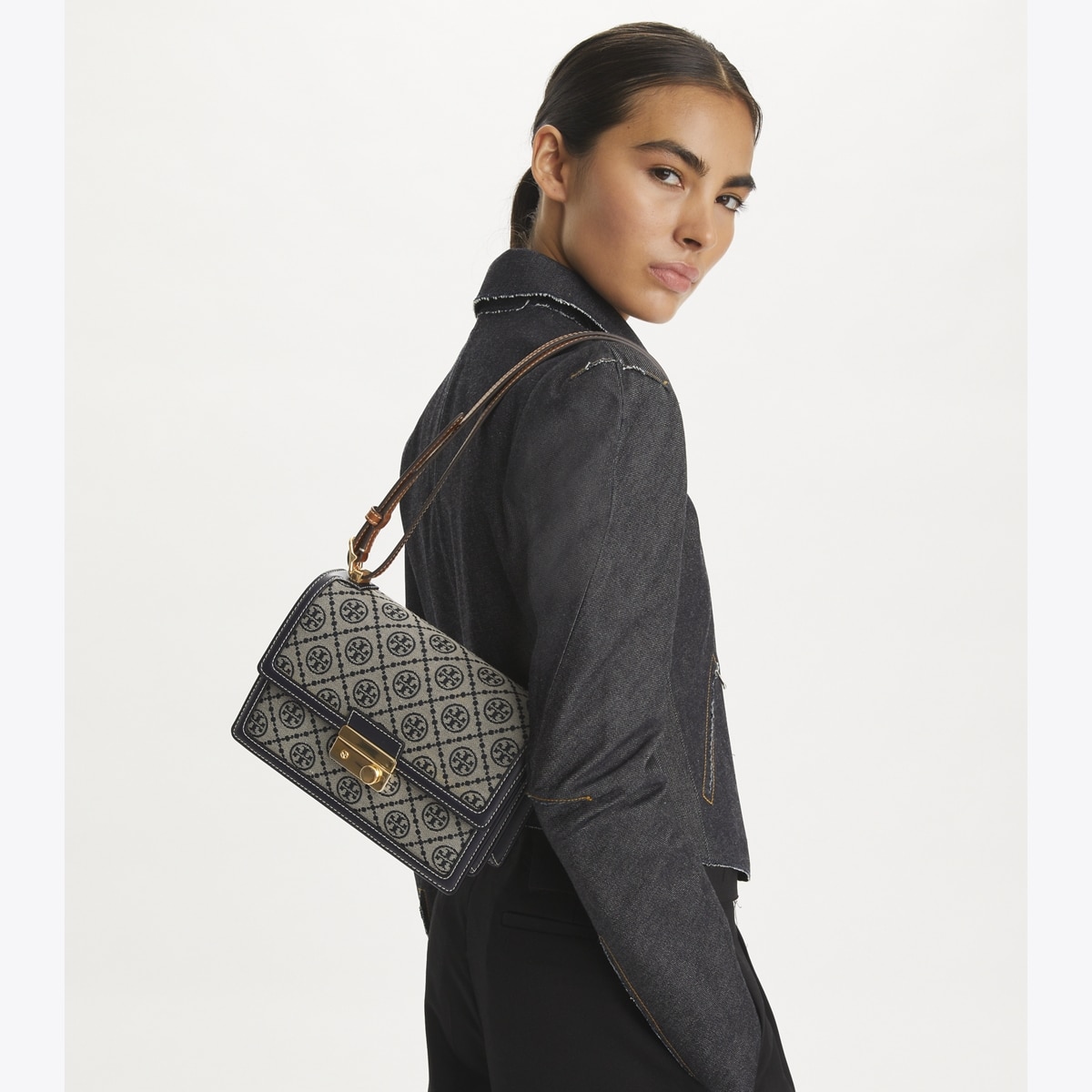 T Monogram Shoulder Bag