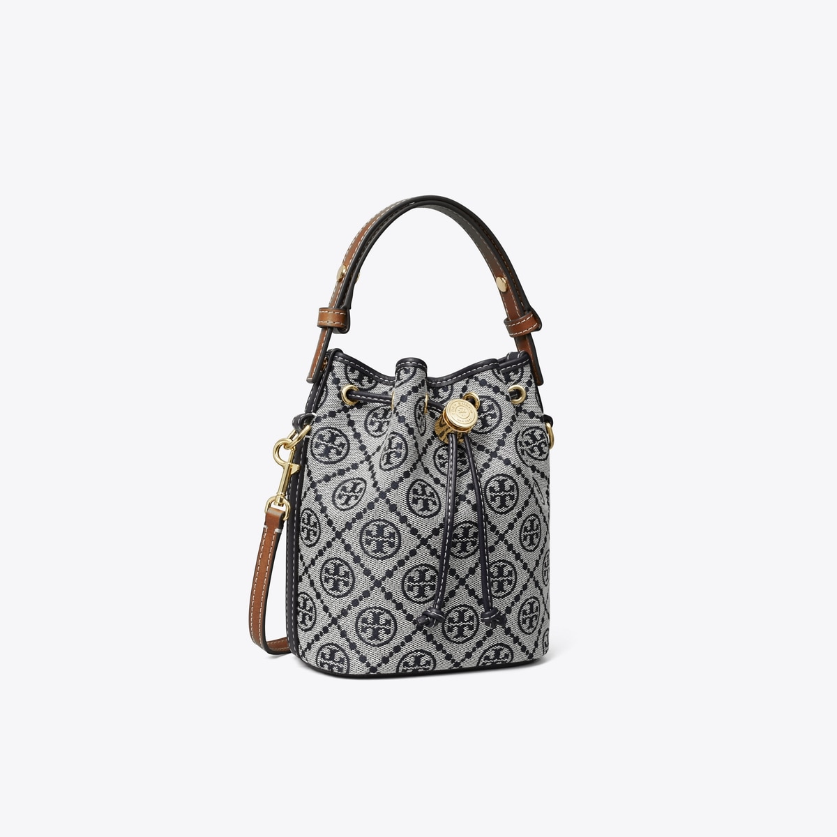 T Monogram Mini Bucket Bag