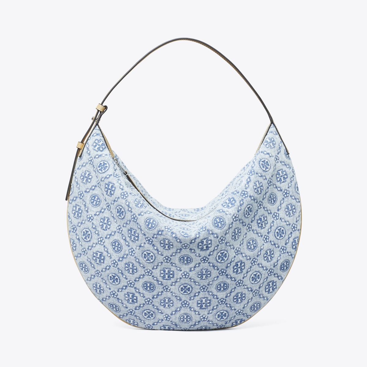 T Monogram Denim Balloon Bag