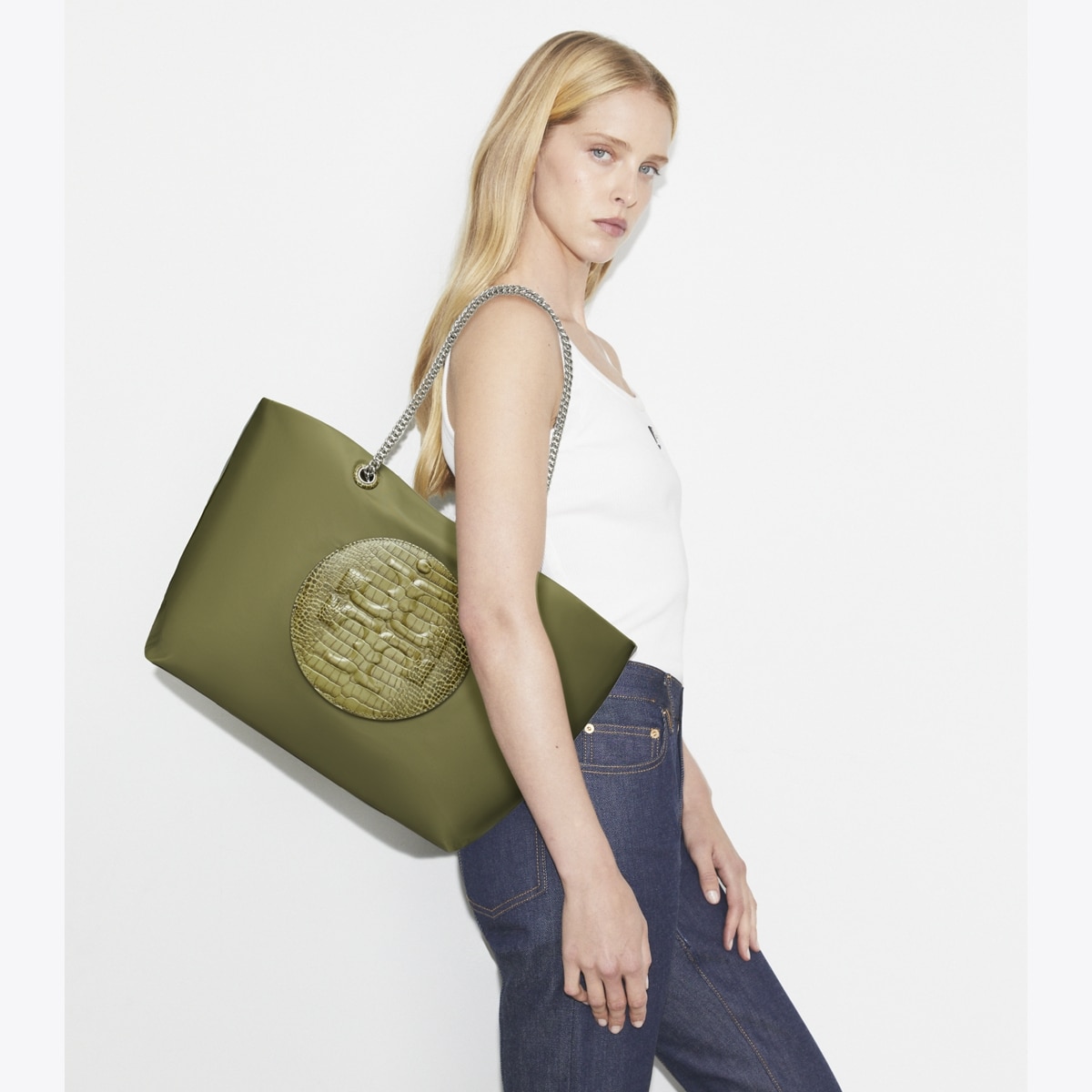 Ella Croc Chain Tote