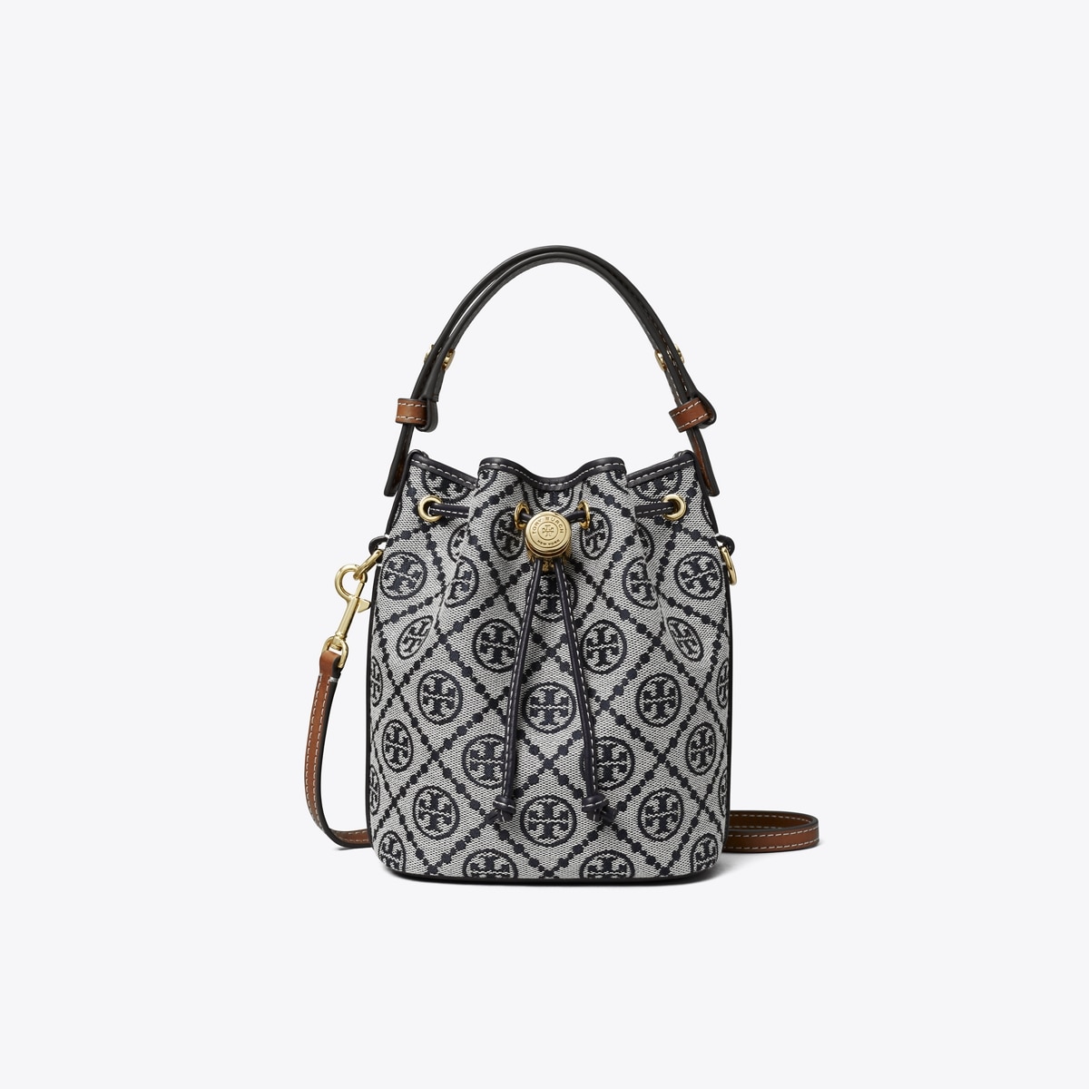 T Monogram Mini Bucket Bag
