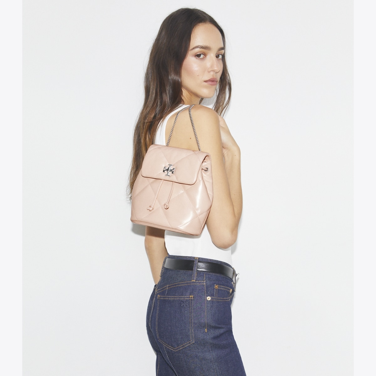 Mini Kira Diamond Quilt Backpack