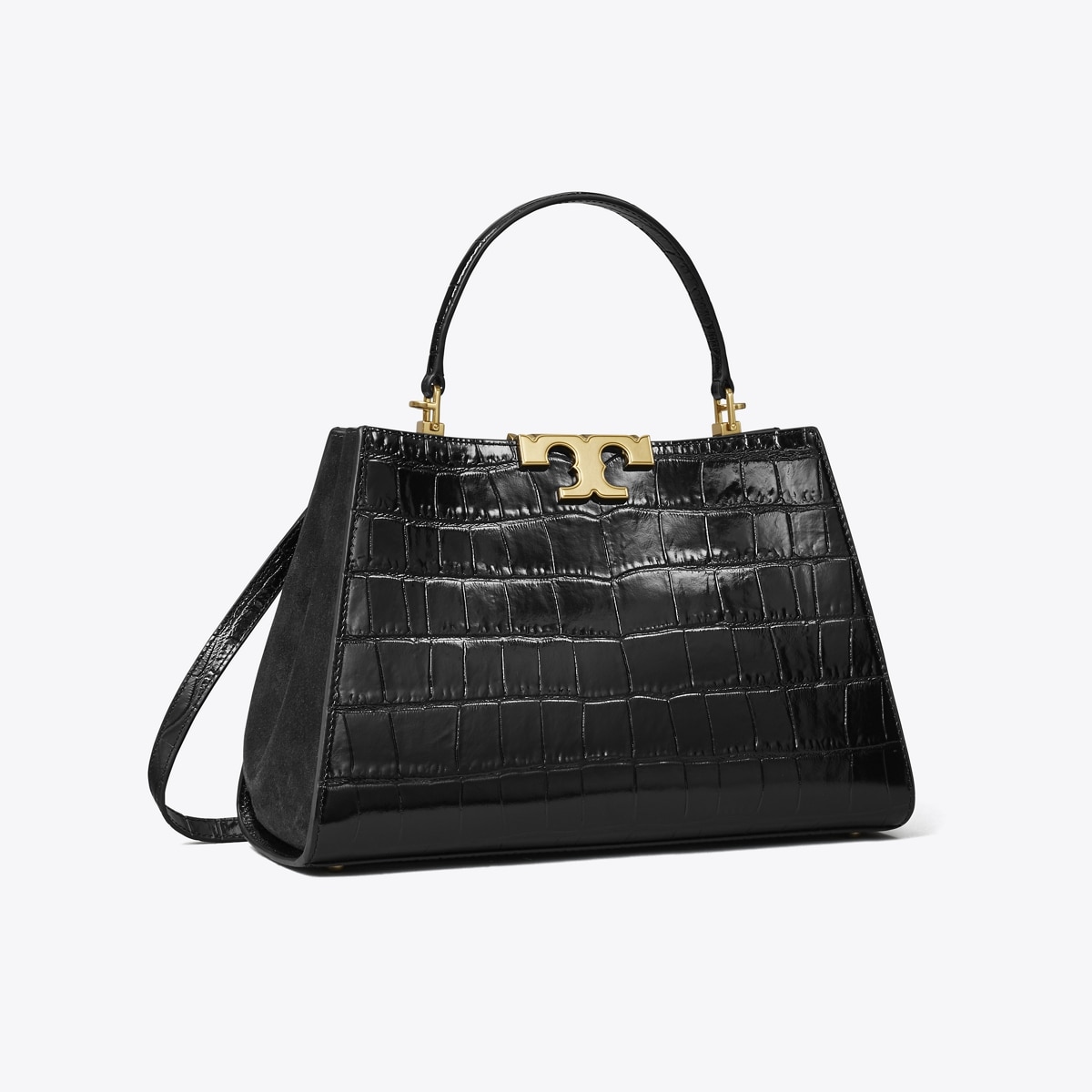 Eleanor Croc-Embossed Satchel