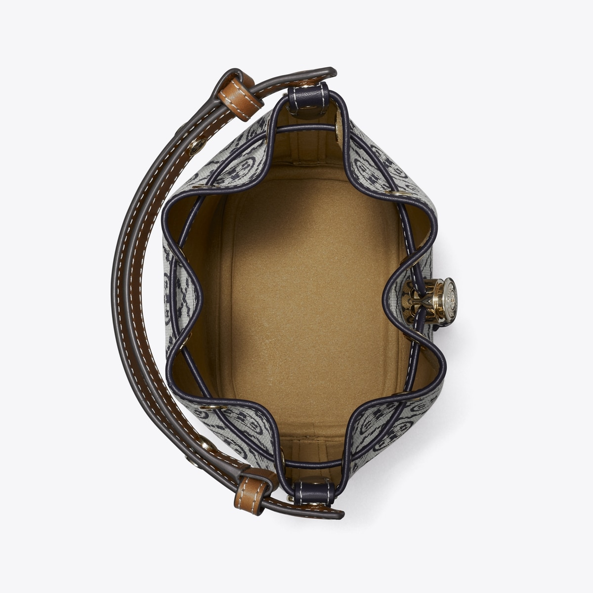 T Monogram Mini Bucket Bag