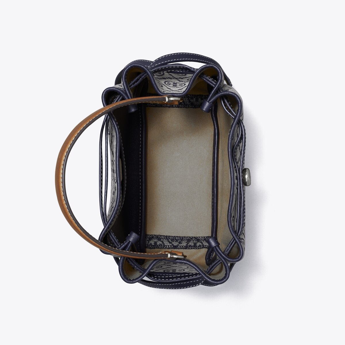 Romy T Monogram Bucket Bag