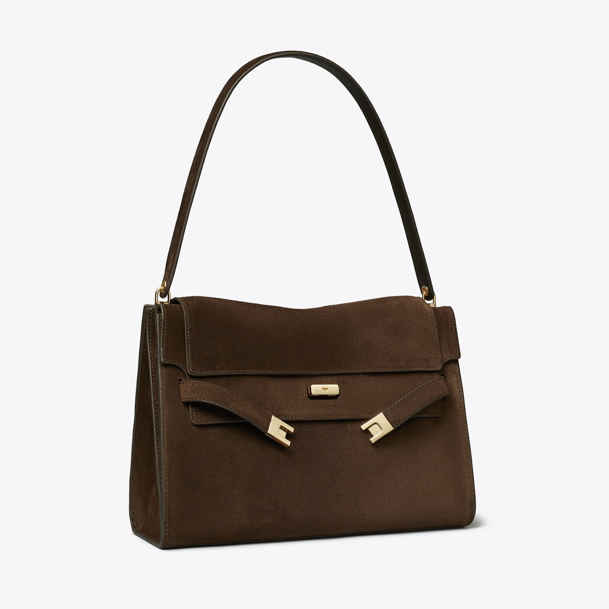 Large Lee Radziwill Suede Shoulder Bag