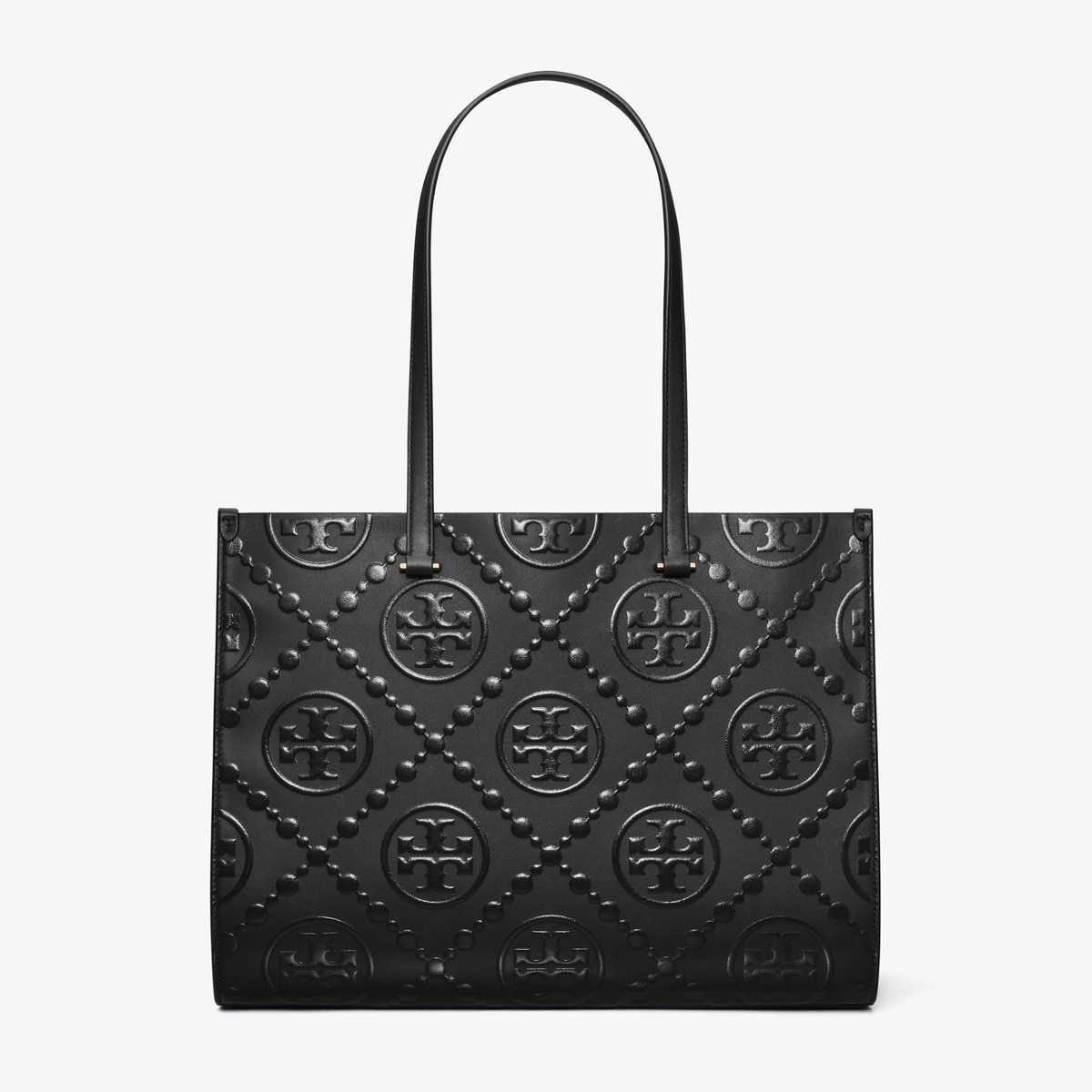 T Monogram Embossed Tote