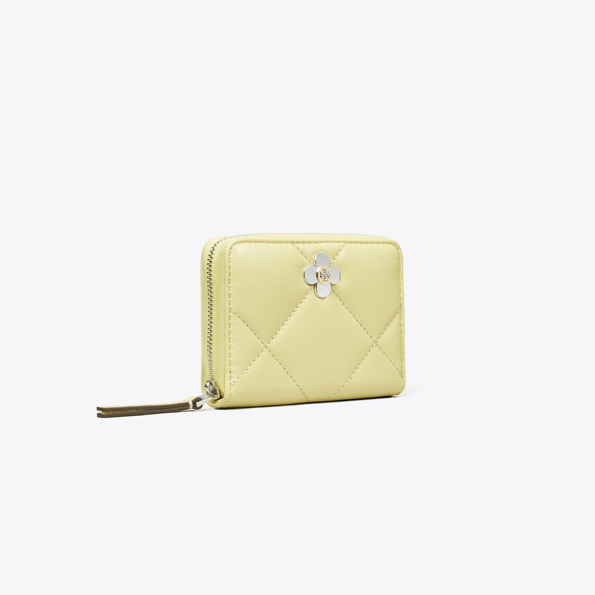 Kira Clover Diamond Quilt Small Zip Around Wallet