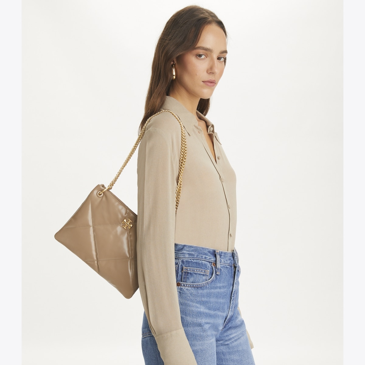 Small Kira Diamond Quilt Shoulder Bag