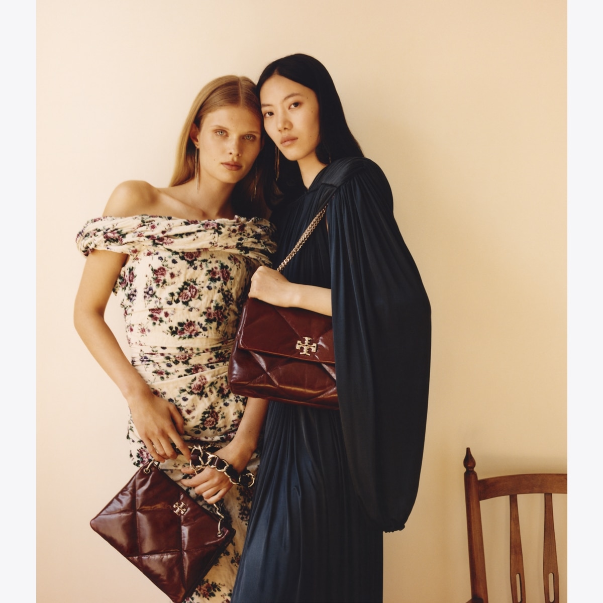 Small Kira Diamond Quilt Distressed Shoulder Bag