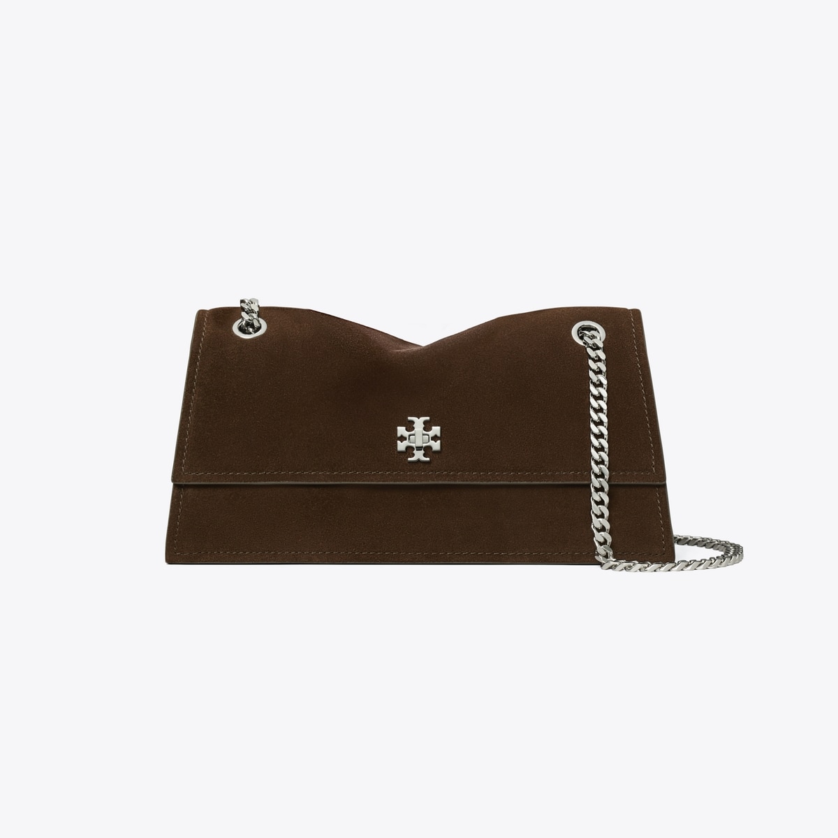 Kira Turnlock Suede Shoulder Bag