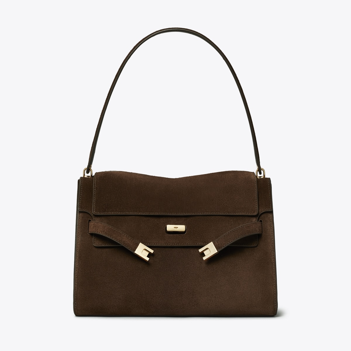 Large Lee Radziwill Suede Shoulder Bag