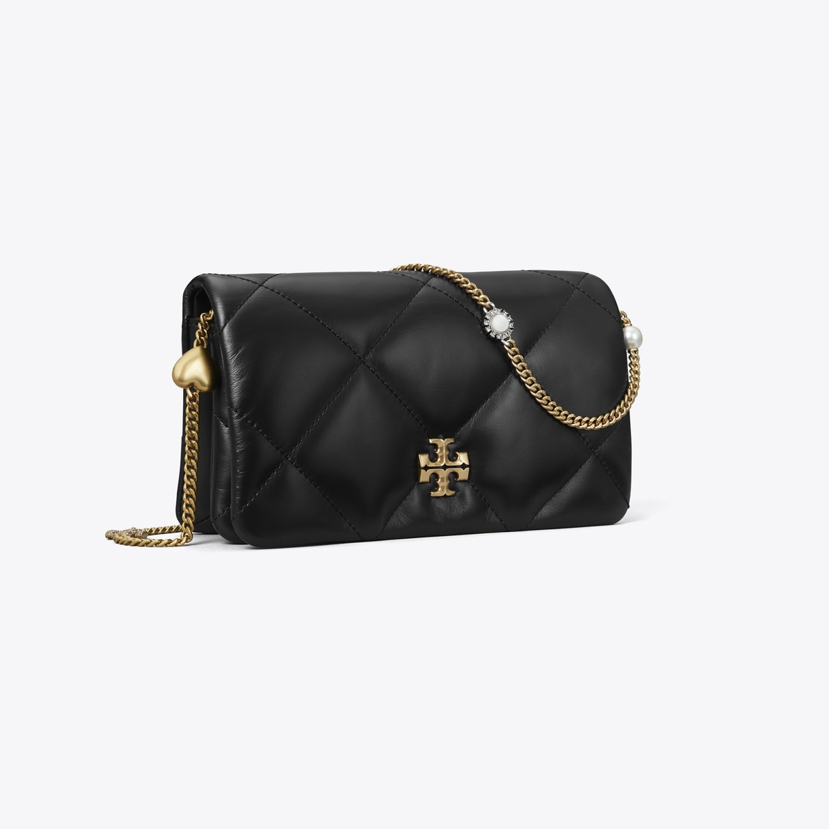 Kira Diamond Quilt Charm Crossbody