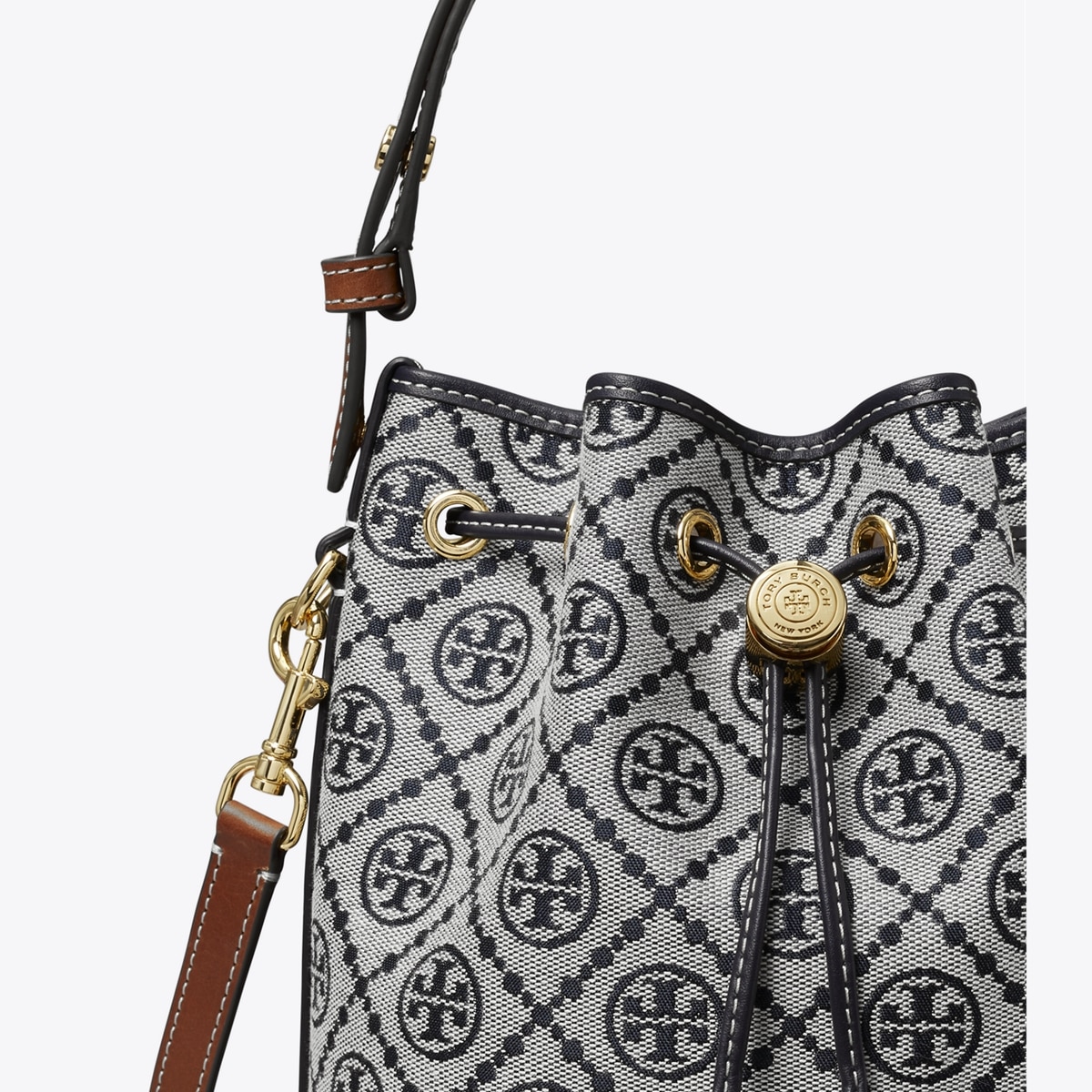 T Monogram Bucket Bag
