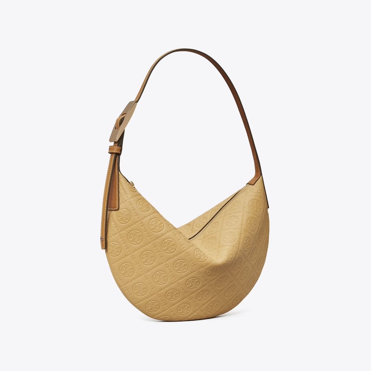 T Monogram Pebbled Small Balloon Bag