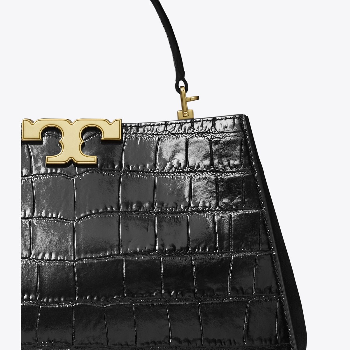 Eleanor Croc-Embossed Satchel