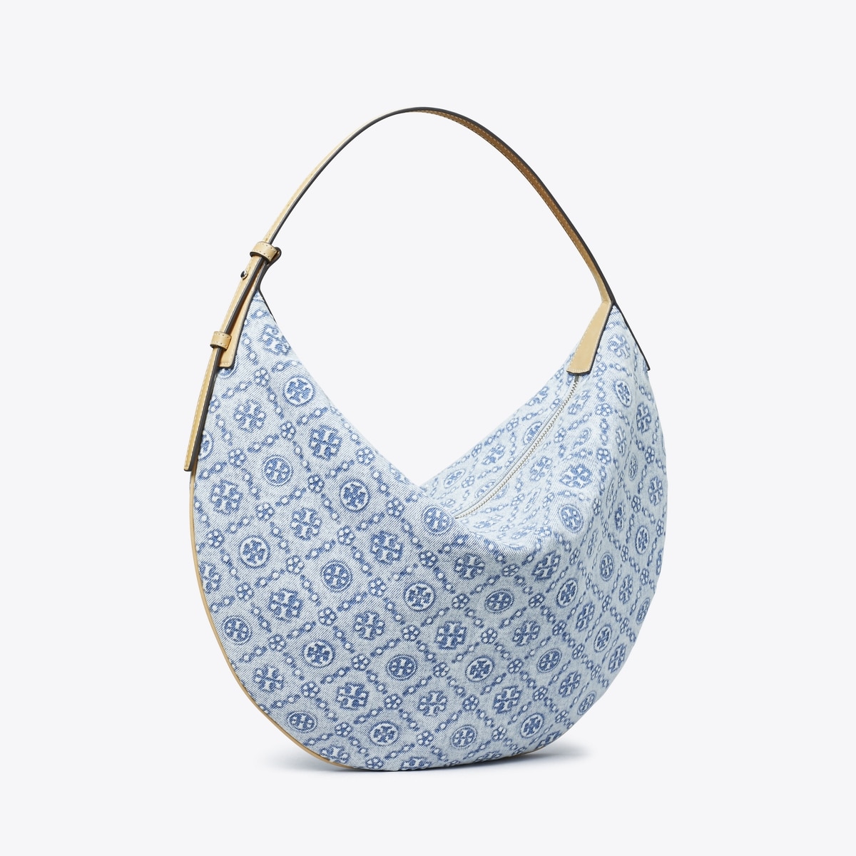 T Monogram Denim Balloon Bag