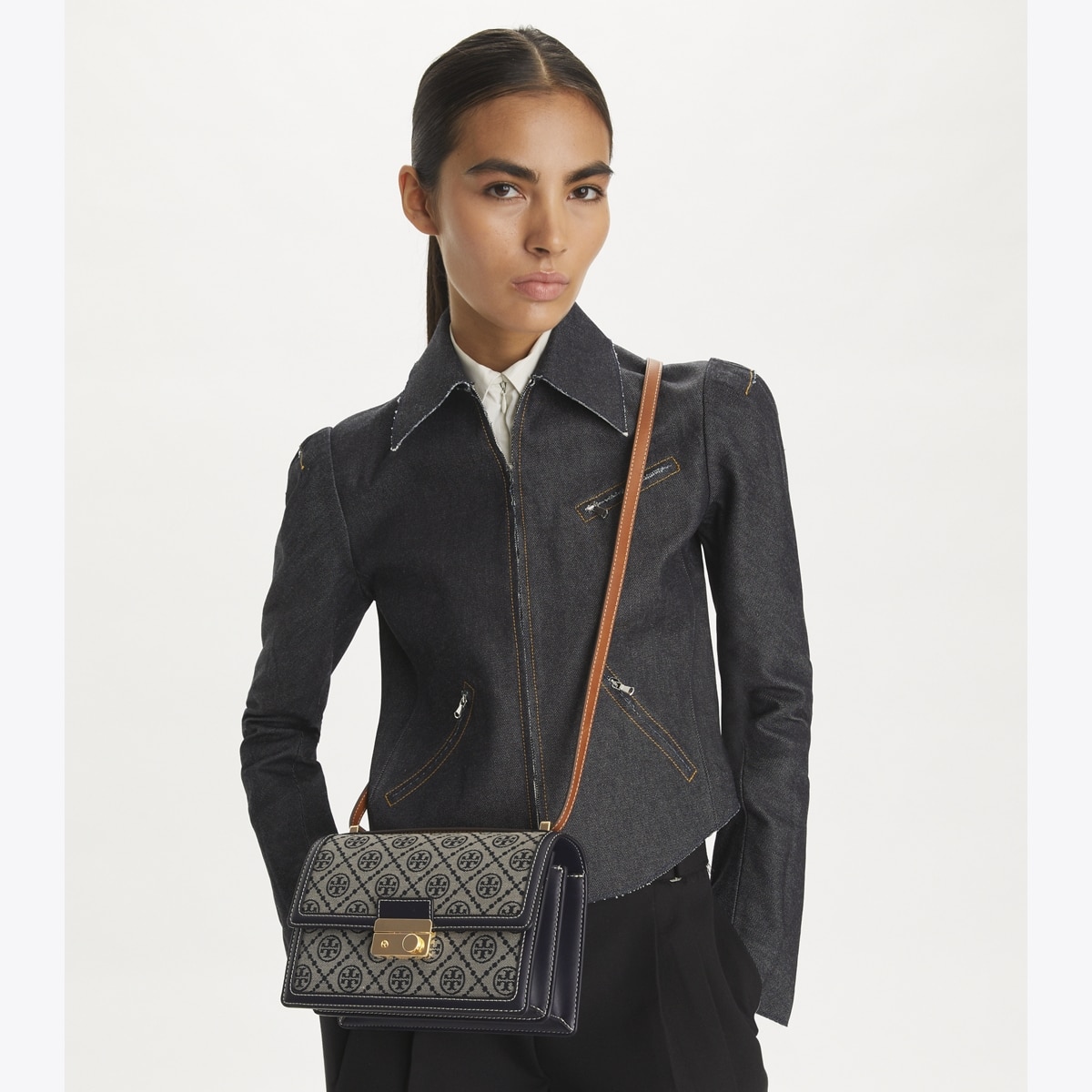 T Monogram Shoulder Bag