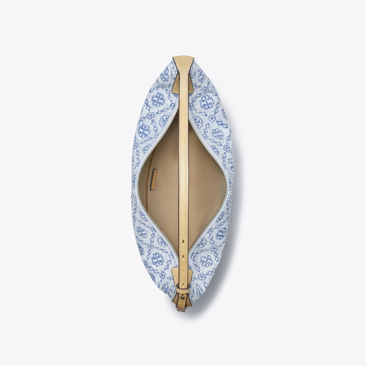 T Monogram Denim Balloon Bag