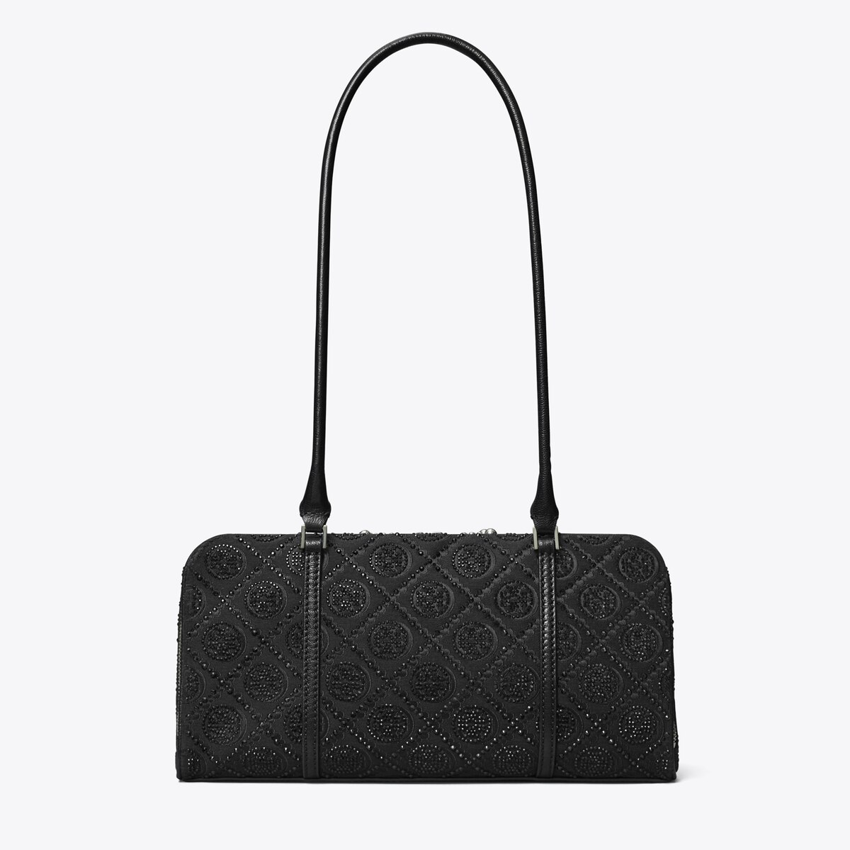 T Monogram Embellished Small Marshmallow Satchel