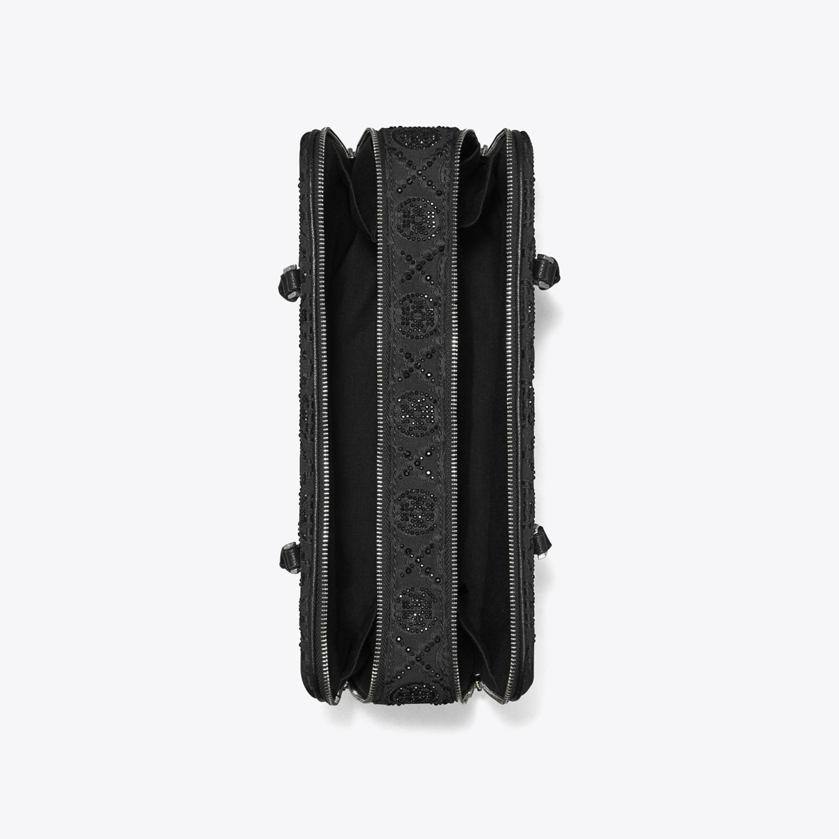 T Monogram Embellished Small Marshmallow Satchel