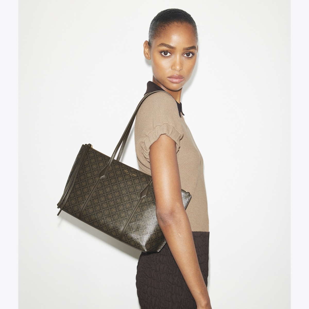 Small Perry Coated Canvas Tote