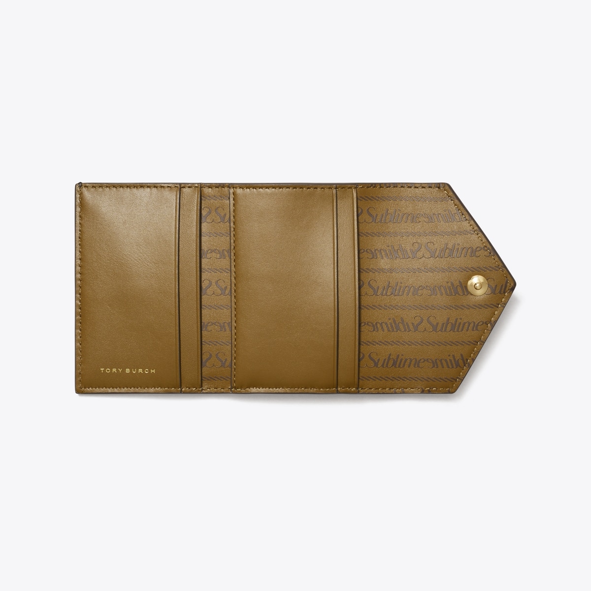 T Monogram Coated Canvas Small Envelope Wallet