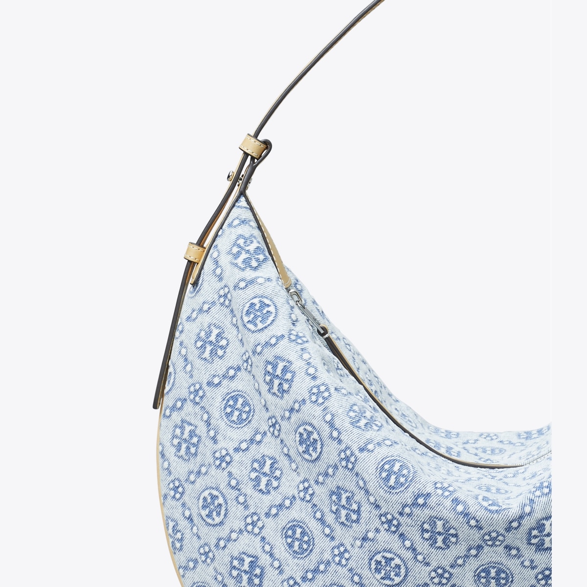 T Monogram Denim Balloon Bag